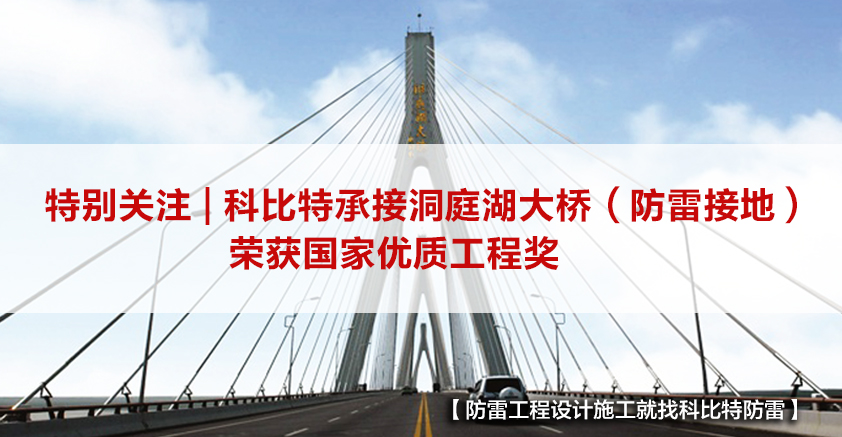 尊龙凯时防雷承接的洞庭湖大桥（防雷接地）荣获国家优质工程奖